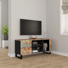 Comoda TV, 105x33x46 cm, lemn masiv reciclat 1, Lemn masiv reciclat