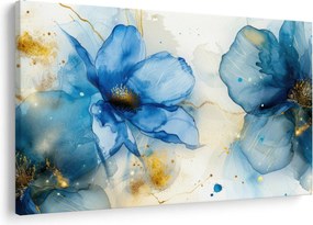 Tablou - Floral, pictură cu cerneală (90x60 cm)