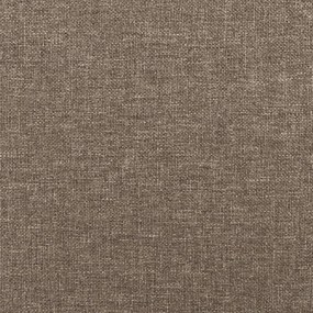 Cadru de pat box spring, gri taupe, 140x190 cm, textil Gri taupe, 35 cm, 140 x 190 cm