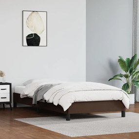 346871 vidaXL Cadru de pat, maro, 80x200 cm, piele ecologică