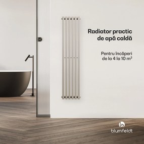 Blumfeldt Radiator Delgado | design modern | 25 x 120 cm | 637 W | conexiune centrală