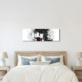 Tablou - Femeia misterioasă (cu ceas) (90x30 cm)