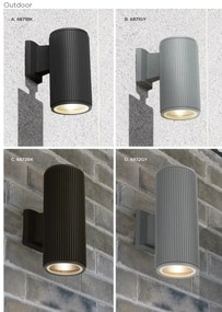 Aplica perete pentru exterior iluminat down Outdoor neagra 6871BK SRT