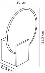 Aplică LED dimabilă pentru baie Nordlux HESTER LED/9,5W/230V IP44