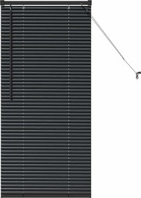 vidaXL Jaluzele venetiene Manual Negru 60 x 2,5 x 130 cm Aluminiu