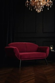 Canapea extensibila 2 locuri living 205X80 cm – stofa &amp; metal, multicolora – Genzo