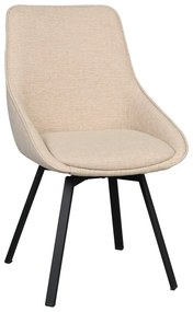 Scaune de dining bej 2 buc. Alison – Rowico