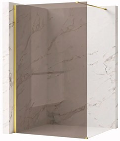 Paravan de dus Rea Flexi Brown / Gold 90