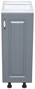 Corp inferior 30 cu 1 usa Zebra MDF gri dungi