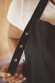 Șorț de bucătar cu pieptar din bumbac organic Fairtrade