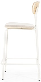 Scaun de bar Skoladin lemn de frasin bej 95 cm
