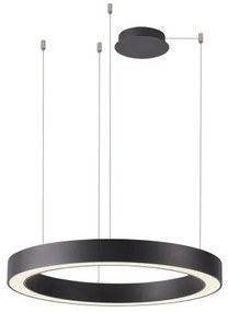 Lustra LED cu telecomanda design circular MARCO 100 CCT BK