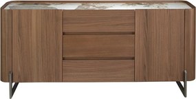 Comoda deosebita design LUX Walnut-Marble