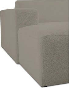 Modul pentru canapea maro deschis cu tapițerie din stofă bouclé (cu colț pe partea stângă ) Roxy – Scandic