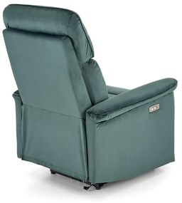 Fotoliu recliner Semir velvet verde H108 cm