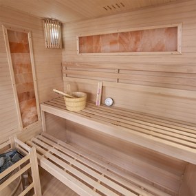 Vnútorná sauna Vantaa 175 so soľnými kameňmi