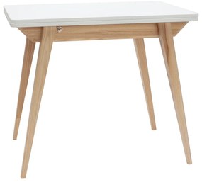 Masă de dining extensibilă cu blat alb 65x90 cm Envelope – Ragaba