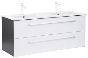 Dulap inferior Vario Clam 120 cu lavoar antracit-alb