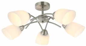 Lustră aplicată DONNA 5xE27/60W/230V nichel