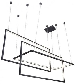 Lustra LED dimabila design modern Metric black