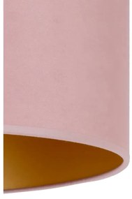 Lustră pe cablu Duolla ROLLER 1xE27/15W/230V d. 40 cm roz/auriu