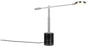 Veioză neagră-argintie LED (înălțime 65 cm) Fiore – Trio Select