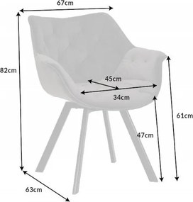 Scaun pivotant The Dutch Comfort, catifea verde inchis