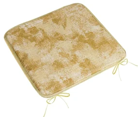 Bellatex Pernă de scaun Adéla netedă piele deșarpe maro , 40 x 40 cm