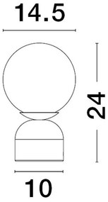 Veioza/Lampa de masa design decorativ KENIO