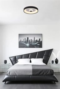 Searchlight 89735-38BK - Plafonieră LED dimabilă POLKA 24W/230V + 6W, Ø 38,5 cm, negru