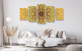 Tablou 5-piese ornament etnic unic