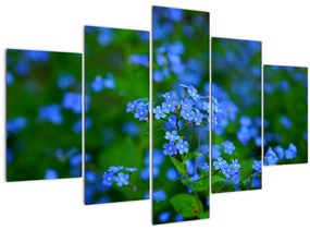Tablou cu flori albastre (150x105 cm)
