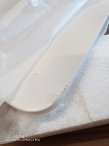 PROMOTIE Masa de dining alba BERGEN 140x80 cm II. calitate