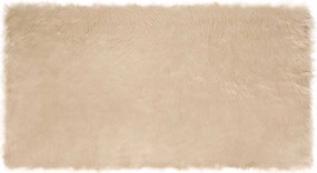 vidaXL Covor din Lână Faux Tafalla Bej 80 x 150 cm Poliester