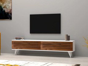 Masă TV/Dulap Vukaki (Nuc + alb) . 1095186