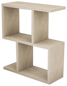 Masă laterală CROS, decor marmură, bej