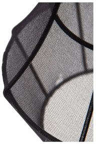 Lustră neagră cu abajur textil ø 40 cm – Ixia