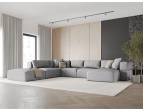 Colțar gri deschis (cu colț pe partea stângă /în formă de "U") Esther – Milo Casa