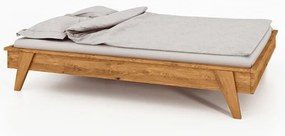 Pat dublu din lemn de stejar 160x200 cm Retro - The Beds