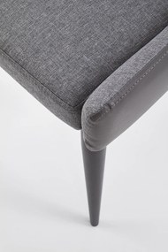 Set masa rotunda Avelar ø120 cm + 4 scaune K333 gri