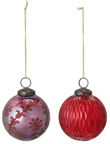 Ornamente de Crăciun din sticlă în set de 2 Ki - Bloomingville