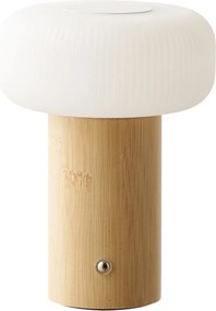 Lampă de masă Stafford, reîncărcabilă, naturală/albă - House Nordic