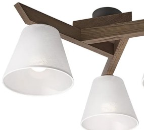 Lustră LED aplicată Brilagi ANTHONY 3xE14/40W/230V stejar nuc/alb