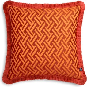 Perna decorativa design LUX Doris L orange, 60x60cm