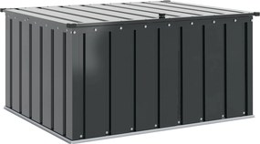 vidaXL Cutie de depozitare pentru grădină Negru 101 x 82 x 50 cm Oțel