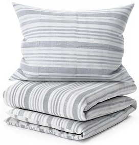 Lenjerie din bumbac Renforcé LINKY gri Dimensiune lenjerie de pat: 70 x 90 cm | 140 x 220 cm