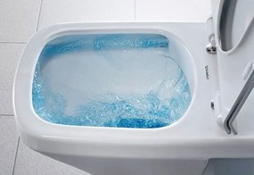 Vas WC suspendat Duravit D-Code Rimless 36x55 cm evacuare orizontala