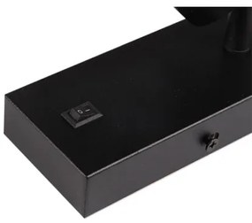 Spot de perete 1xGU10/35W/230V negru