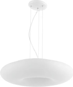 Ondaluce - Lustră suspendată pe cablu DODI 2xE27/15W/230V Ø 53 cm, albă