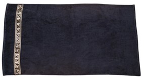 Prosop de corp GREEK 70x130 cm negru, 100% bumbac